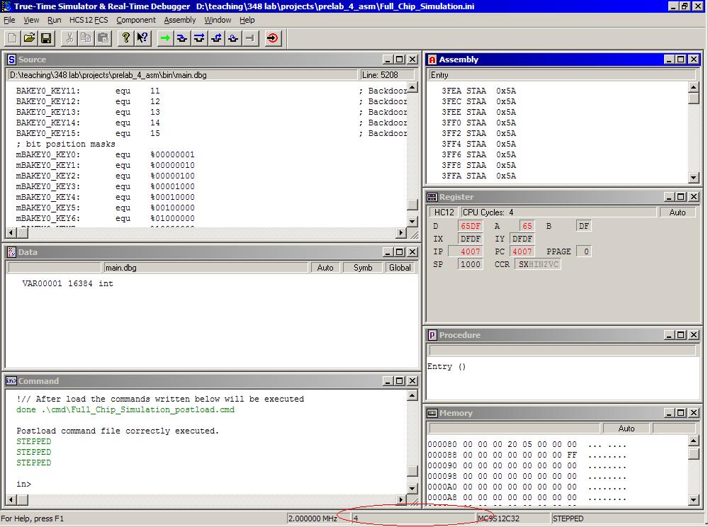 simulator screenshot